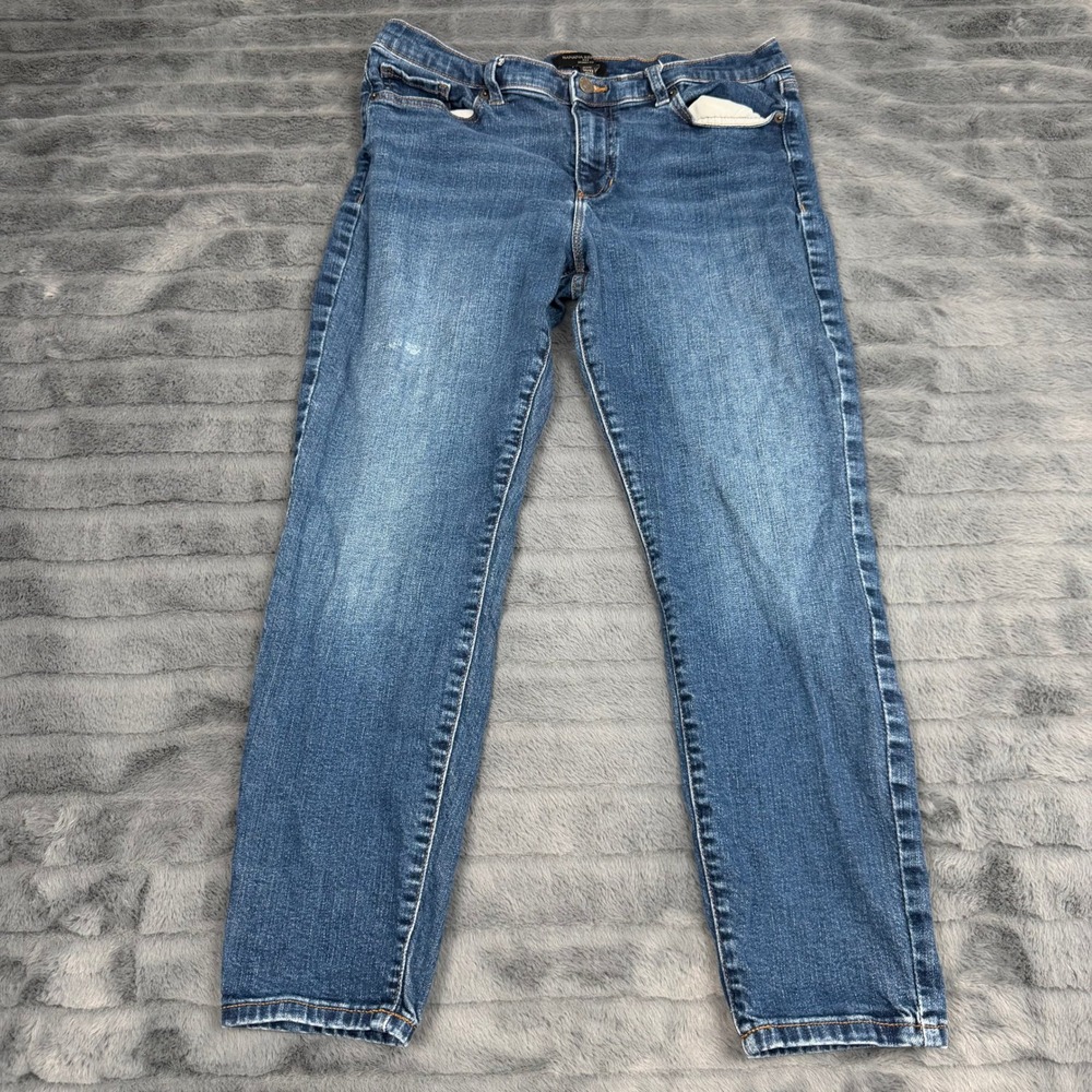 Banana Republic Womens Skinny Fit Jeans 31/12 Petite Medium Wash Blue 15084